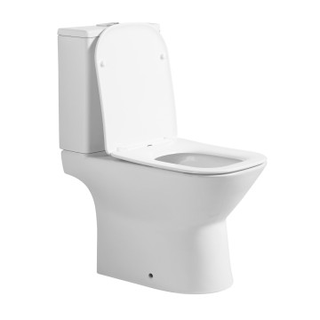 Унитаз ABBER Rechteck AC1222T компакт белый, безободковый, смыв торнадо