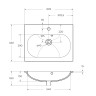 Керамическая раковина BelBagno BB1923-600