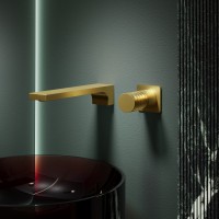 Смеситель для раковины Domus VBFW-5DM01BG встраиваемый, брашированное золото