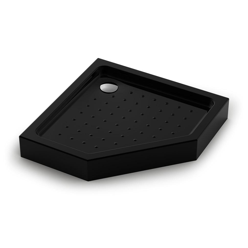 Душевой поддон Veconi Tezeo acrylic TZ-53B, 800x800x150, акрил, черный