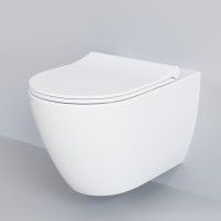Унитаз Queen 113T20001R (570*360*400) БЕЛЫЙ подвесной БЕЗОБОДКОВЫЙ, 1 место