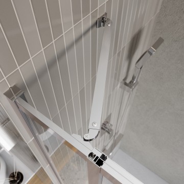 Душевой уголок BelBagno LUCE-AH-21-125/100-C-Cr