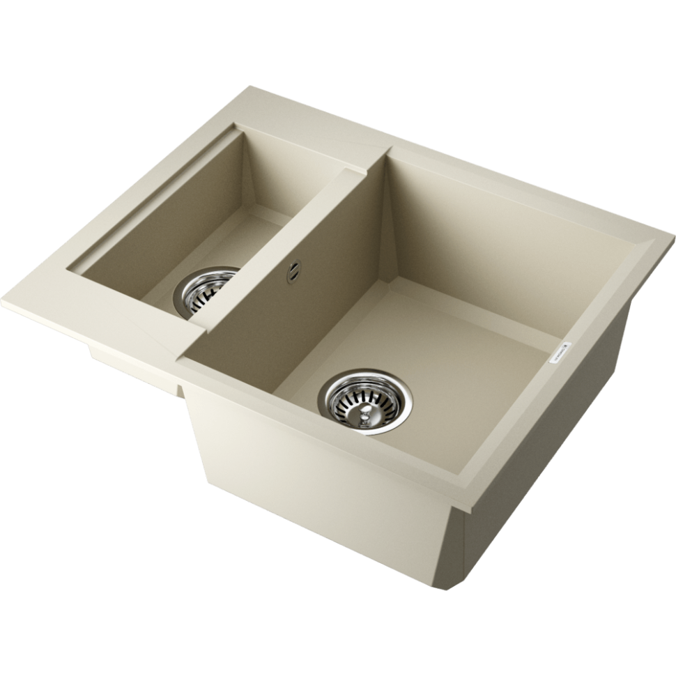 Кухонная мойка Omoikiri Sakaime 60-2-BE Tetogranit/ваниль