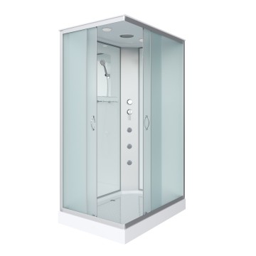 Душевая кабина Niagara Classic NG-43185-14QG (110х80х215) низкий поддон(13см),стекло матовое,3 места