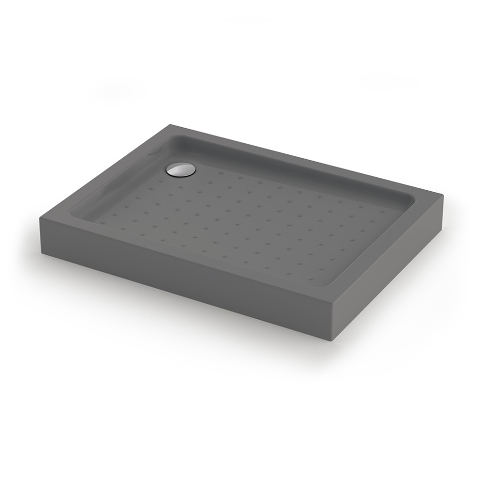 Душевой поддон прямоугольный Veconi Tezeo Acrylic TZ-54GR, 1200x800x150, акрил, серый