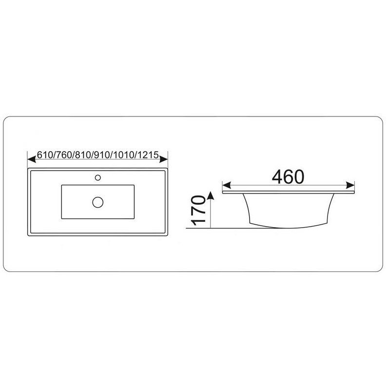 Раковина Ceramalux YJ-807-70