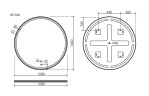 Зеркало для ванной комнаты SANCOS Bella D1000 c подсветкой, арт. BE1000
