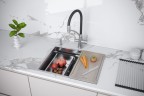 Мойка нерж. сталь NEXT-MULTI SINK 58-L UNI, PM785845-L-BS, брашированная сталь, 580х450мм, Paulmark