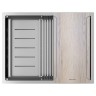 Мойка нерж. сталь NEXT-MULTI SINK 58-L UNI, PM785845-L-BS, брашированная сталь, 580х450мм, Paulmark
