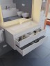 Тумба под раковину для ванной подвесная Uperwood Modul 95х44,4х55 см, белаяатовая