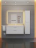 Тумба под раковину для ванной подвесная Uperwood Modul 95х44,4х55 см, белаяатовая