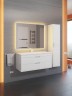 Тумба под раковину для ванной подвесная Uperwood Modul 95х44,4х55 см, белаяатовая