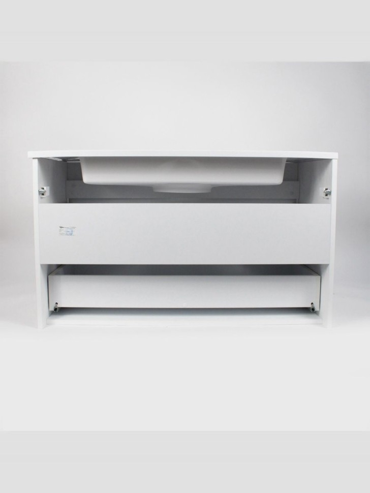 Тумба под раковину для ванной подвесная Uperwood Modul 95х44,4х55 см, белаяатовая