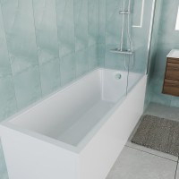 Ванна акриловая Vincea VBT-2G170-LG с ножками 1700*700*470, пристенная, цвет белый