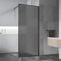 Душевая перегородка Walk-In VSW-1HP900GFB, 900*2000, черный матовый, стекло матовое тонированное