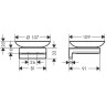 Мыльница Hansgrohe AddStoris, хром, 41746000