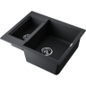 Кухонная мойка Omoikiri Sakaime 60-2-BL Tetogranit/черный
