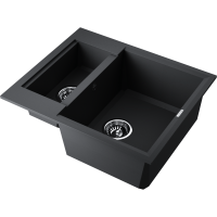 Кухонная мойка Omoikiri Sakaime 60-2-BL Tetogranit/черный