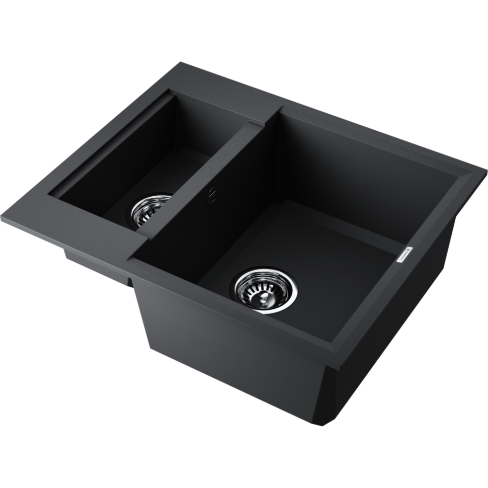 Кухонная мойка Omoikiri Sakaime 60-2-BL Tetogranit/черный