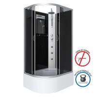 Душевая кабина Niagara Classic NG-2510-14RBKTG (120х80х210) высокий поддон(40см),стекло тонированное,4 места