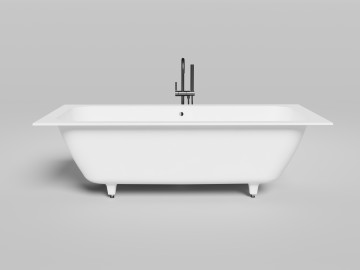 Ванна встраиваемая ORLANDA AXIS 190x80 покраска по RAL полностью S-Stone Матовое