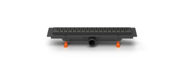 Душевой желоб MILLEAU Point M550PB с комбинированным затвором и черной декоративной решеткой