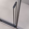 Душевой угол раздвижной Veconi Premium Ptato 300 SP GR-R, 1400х1000x2000, брашированный графит, стекло прозрачное