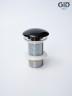 Донный клапан Gid без перелива Bl100 72201K черный глянцевый 7x7x10