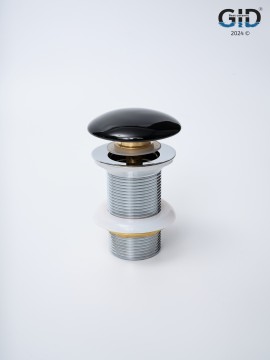 Донный клапан Gid без перелива Bl100 72201K черный глянцевый 7x7x10