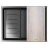 Мойка нерж. сталь NEXT-MULTI SINK 58-L UNI, PM785845-L-GM, вороненая сталь, 580х450мм, Paulmark