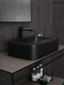 Раковина Gid Bm9598 53365 накладная черная матовая 61x38x15