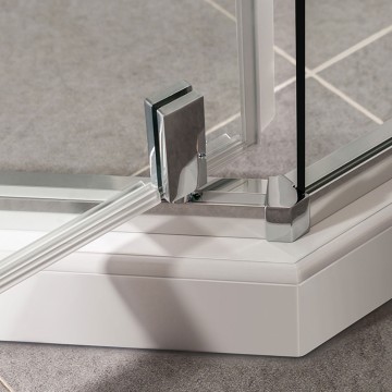 Душевой уголок Слим-У (Slim-U) VSP-2SU900CL, 900*900, хром, стекло прозрачное
