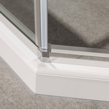 Душевой уголок Слим-У (Slim-U) VSP-2SU900CL, 900*900, хром, стекло прозрачное