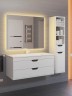 Тумба под раковину для ванной подвесная Uperwood Modul 95х44,4х55 см, белая/графит