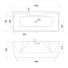 Акриловая ванна BELBAGNO BB110-180-76