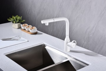 Смеситель для кухни Urban, белый матовый, Ur213104-431(WH), Starke-Paulmark