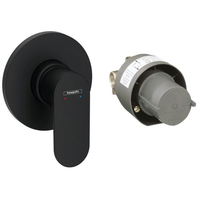 Смеситель Hansgrohe Rebris для душа, встраиваемый, цвет: черный матовый 72648670