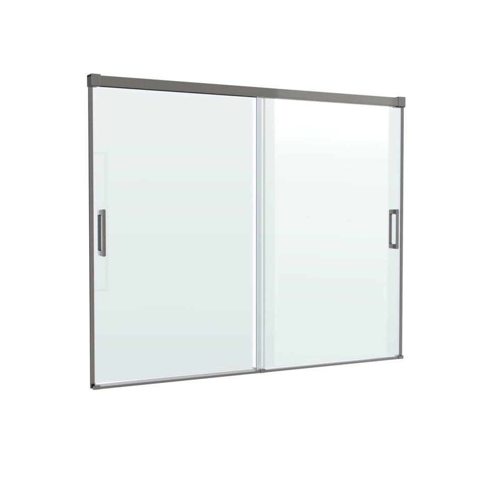 Душевая шторка на ванну CEZARES TANDEM-SOFT-VF-2-180/145-C-GM-IV