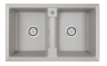 Мойка TANDEM 80/2, IT-GRANIT, PM238150-GR, серый, 810х500 мм, Paulmark