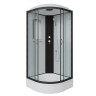 Душевая кабина Niagara Classic NG-6703-14 (80х80х215) средний поддон(26см),черный,стекло прозрачное,4 места
