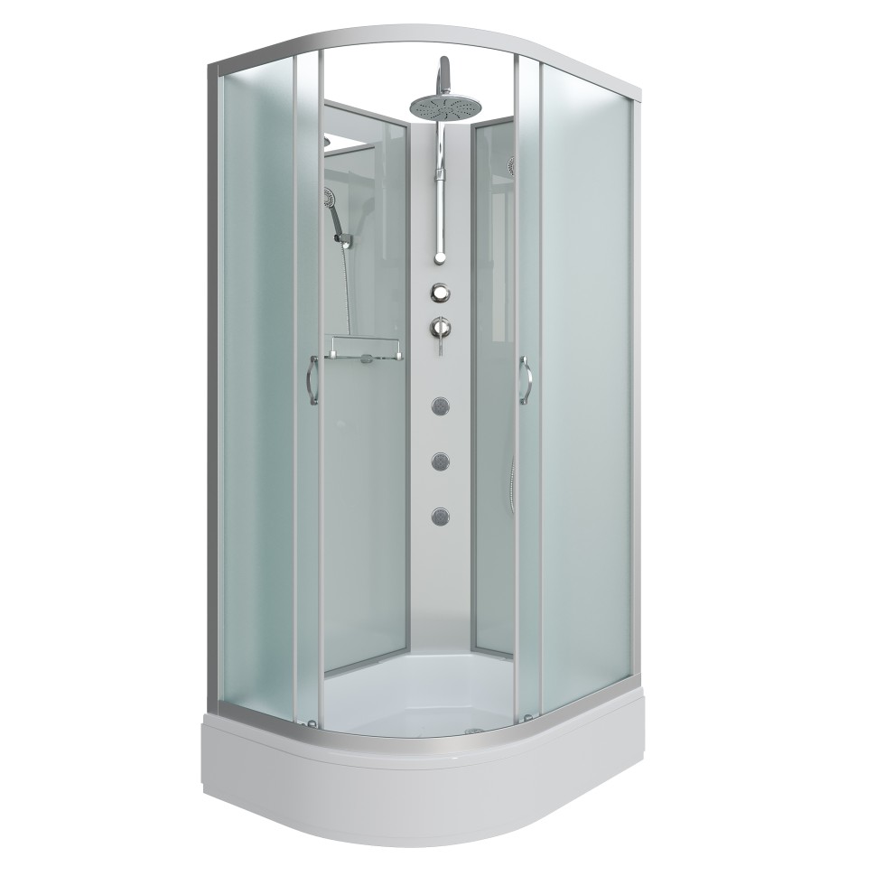 Душевая кабина Niagara Classic NG-33184-14RBKTG (110х80х210) средний поддон(26см),стекло матовое,4 места