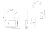 Смеситель OULIN OL-8006 хром