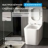 Унитаз ABBER Rechteck AC1212P приставной белый с импульсным смывом