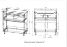 Тумба напольная STYLELINE "Марелла 70" (2 ящ.) Люкс антискрейтч белый матовый, PLUS с раковиной Марелла Люкс 700х400