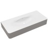 Раковина Vincea Caprise VCB-4CA120MWLG, Corian, цвет белый матовый + светло-серый матовый