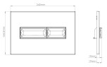 Кнопка смыва Vincea Line VFP-732MG, цвет матовый серый