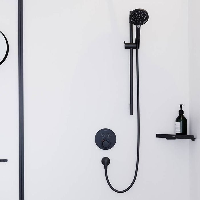 Угловая корзинка Hansgrohe AddStoris, 41741670, Черный матовый