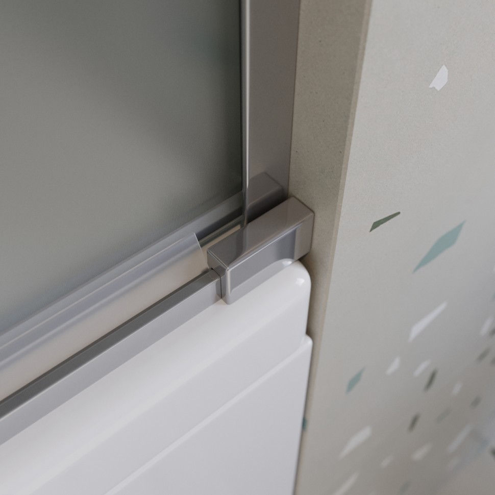 Душевая шторка на ванну CEZARES TANDEM-SOFT-VF-2-180/145-P-Cr