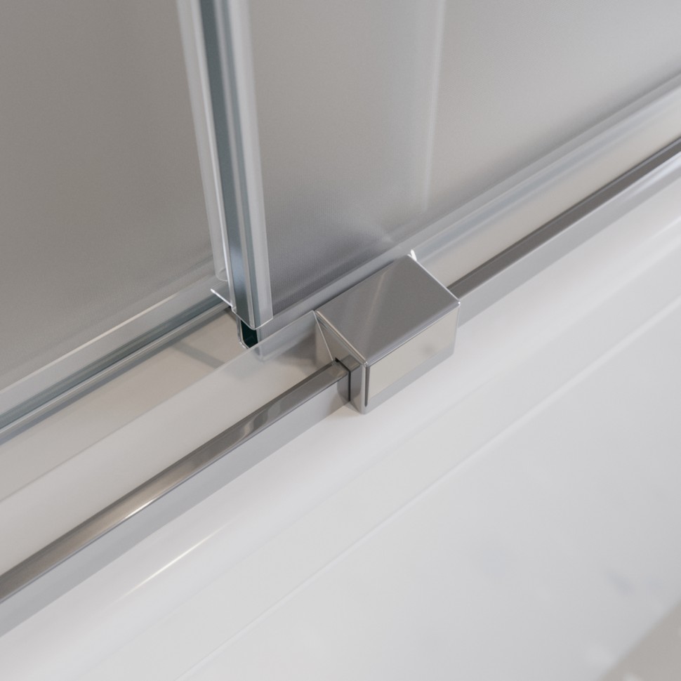 Душевая шторка на ванну CEZARES TANDEM-SOFT-VF-2-180/145-P-Cr