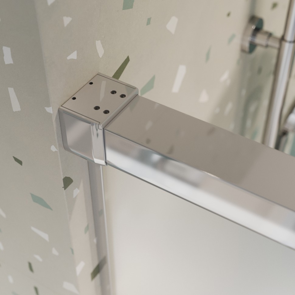 Душевая шторка на ванну CEZARES TANDEM-SOFT-VF-2-180/145-P-Cr